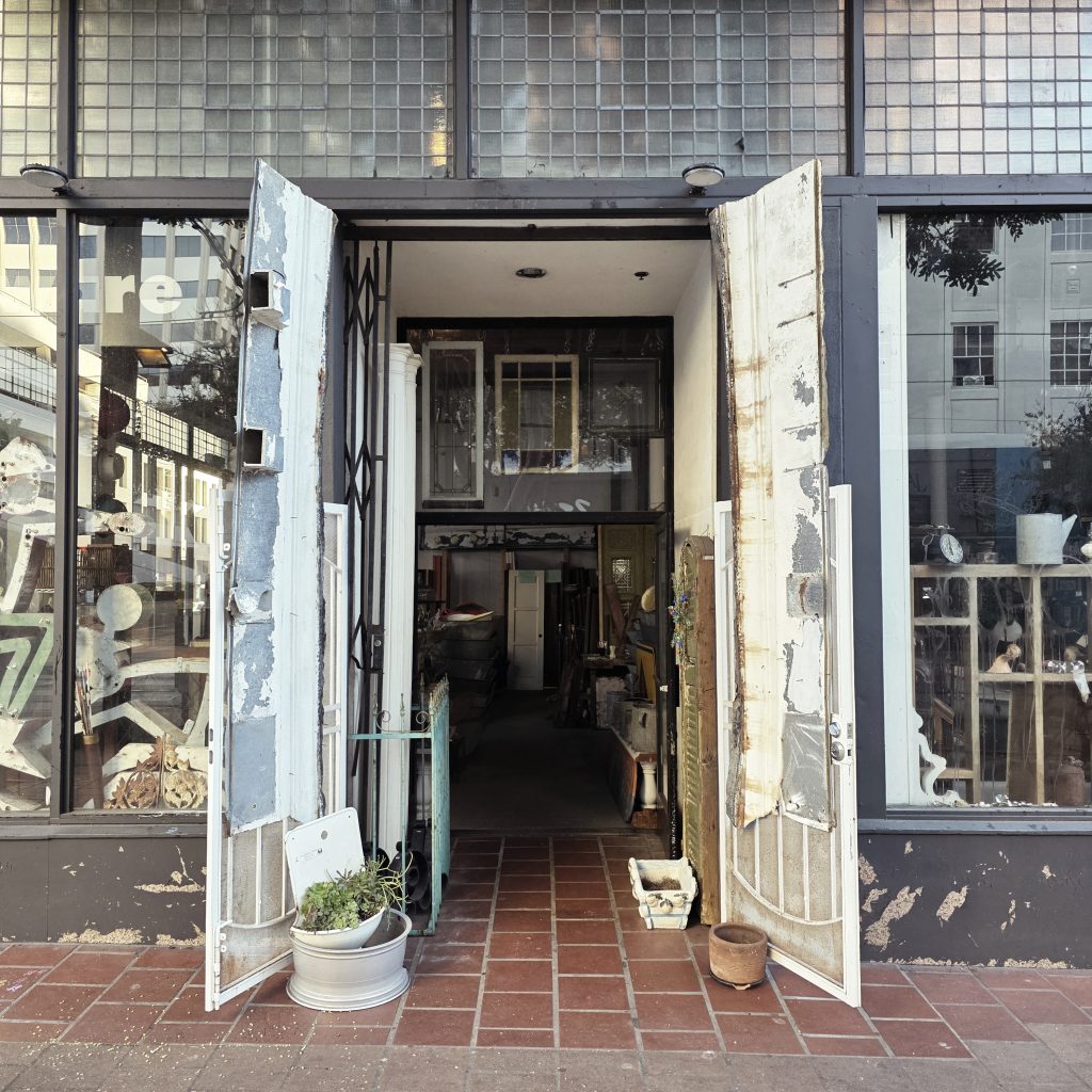 The entrance to Architectural Salvage San Diego located at 427 C Street.